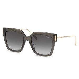 NEW!!! Chopard SCH353M 0840 Grey Ice Cube Women Sunglasses, Authentic